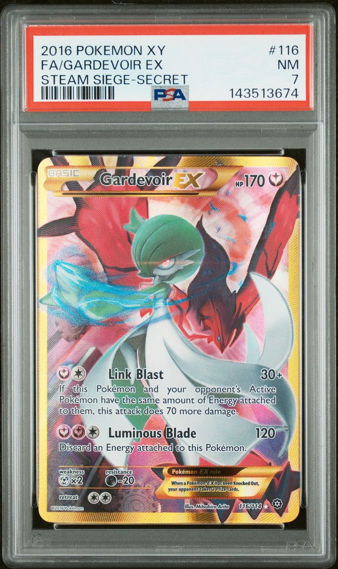 2016 #116 Full Art/Gardevoir EX PSA 7 XY Steam Siege Pokemon
