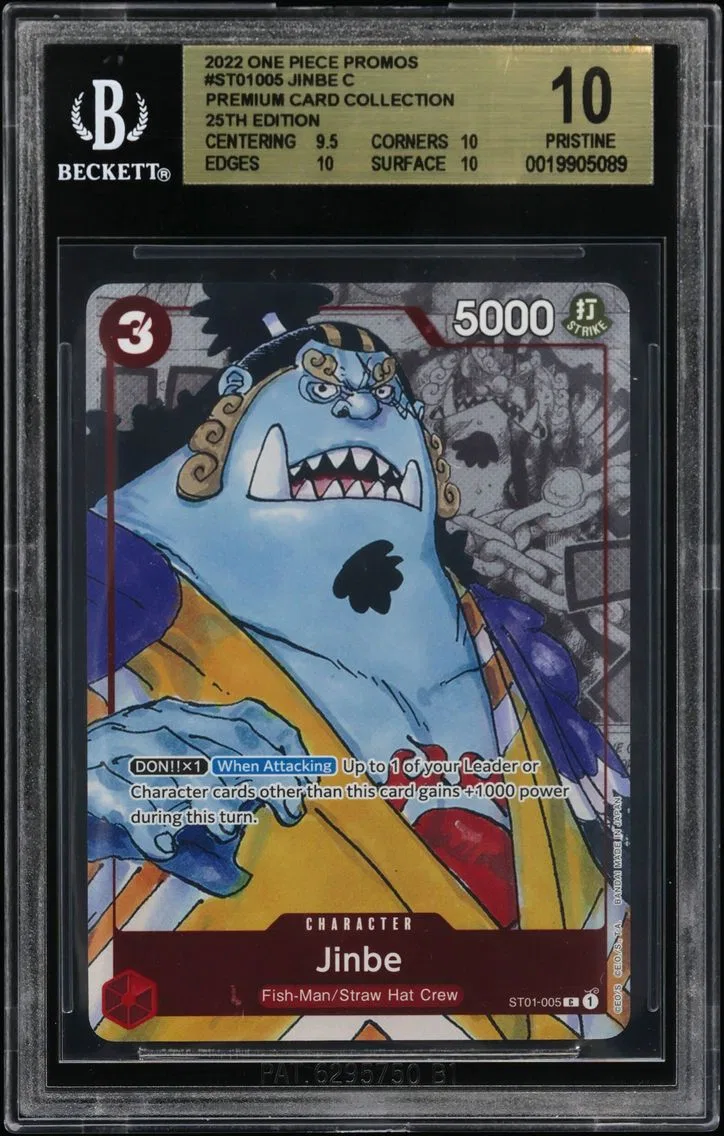 2022 #ST01005 Jinbe C/(Premium Card Collection -25th Edition-) BGS 10 One Piece Card Game Promos