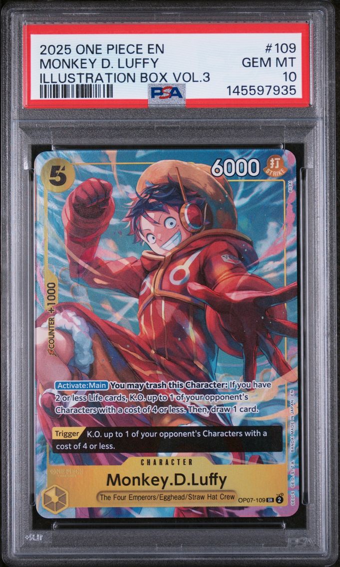2025 #109 Monkey D. Luffy PSA 10 One Piece Promos