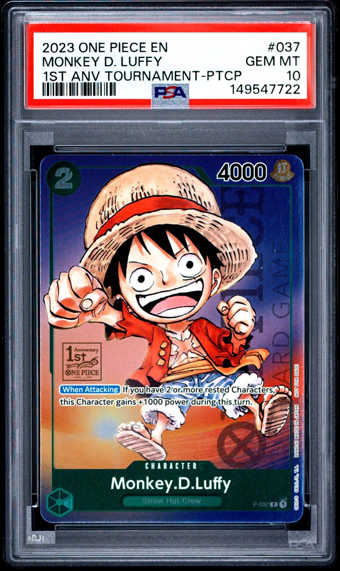 2023 #037 Monkey D. Luffy PSA 10 One Piece Promos