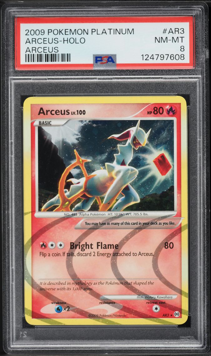 2009 #AR3 Arceus-Holo PSA 8 Platinum Arceus Pokemon