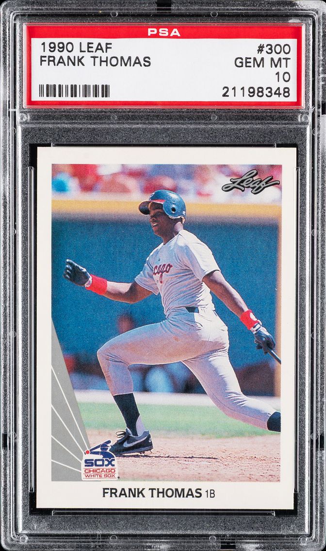 1990 #300 Frank Thomas PSA 10 Leaf