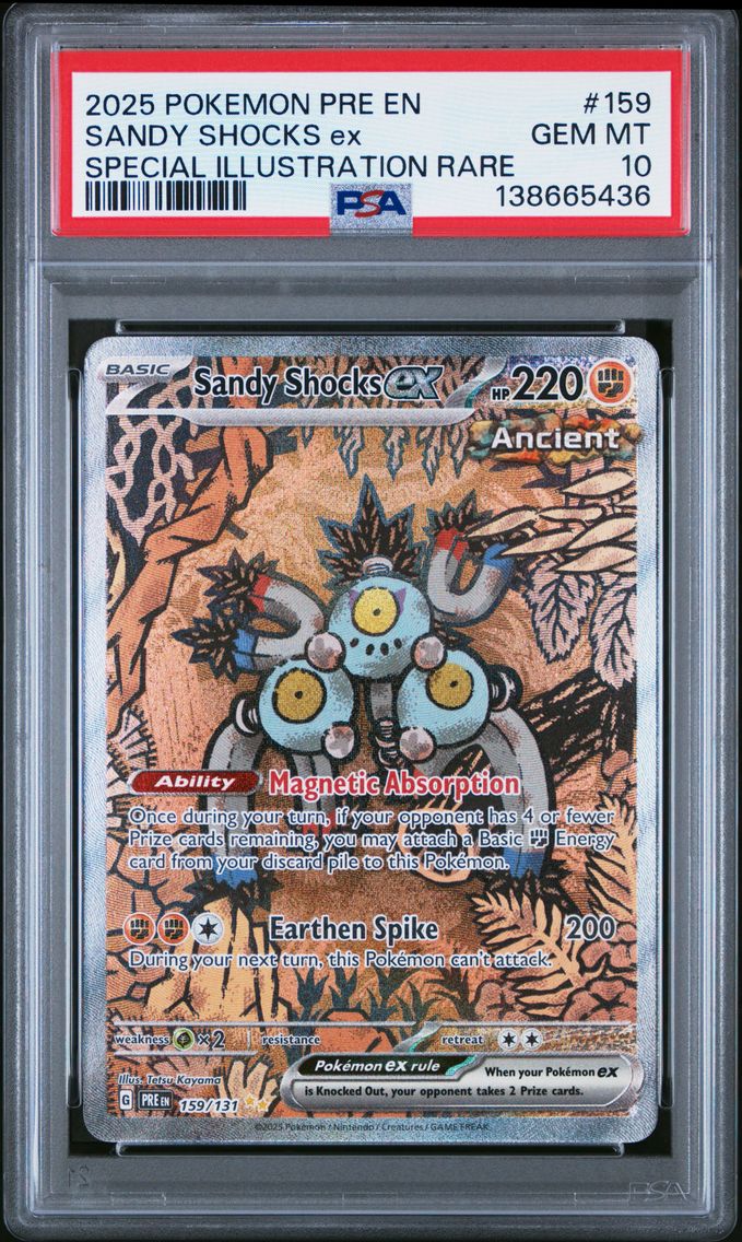 2025 #159 Sandy Shocks EX PSA 10 Pre EN-Prismatic Evolutions