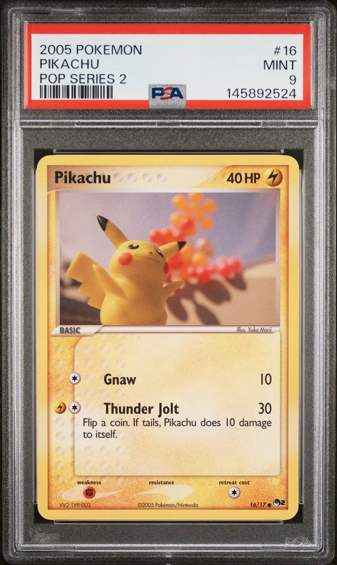 2005 #16 Pikachu PSA 9 Pop Series 2