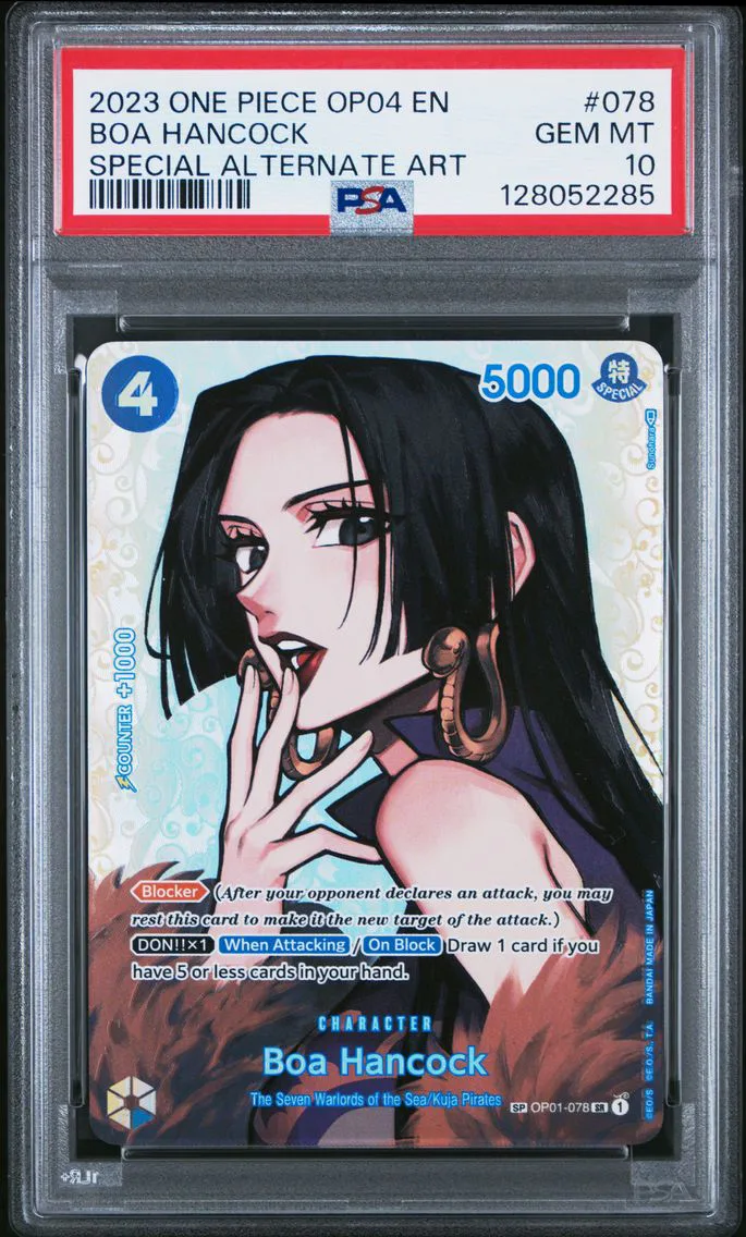2023 #078 Boa Hancock PSA 10 One Piece OP04-Kingdoms of Intrigue