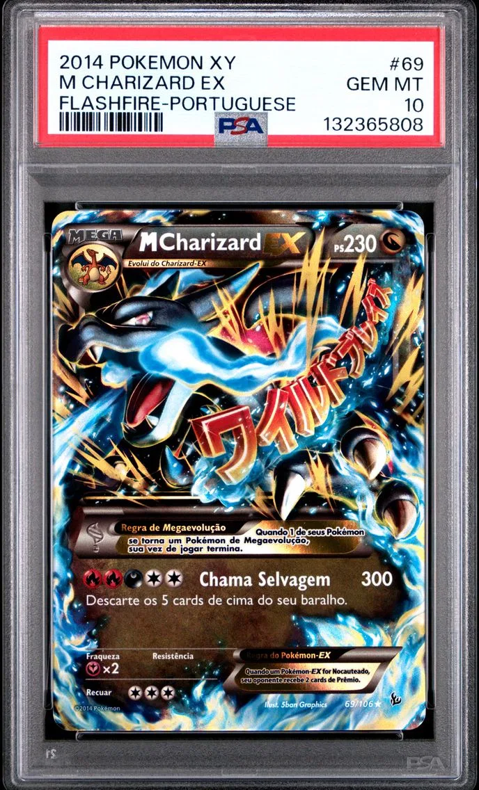 2014 #69 M Charizard EX PSA 10 XY Flashfire Pokemon