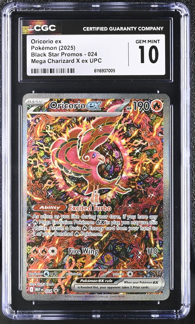 2025 #024 Oricorio ex CGC 10 Black Star Promos - Mega Evolution MEP EN - English