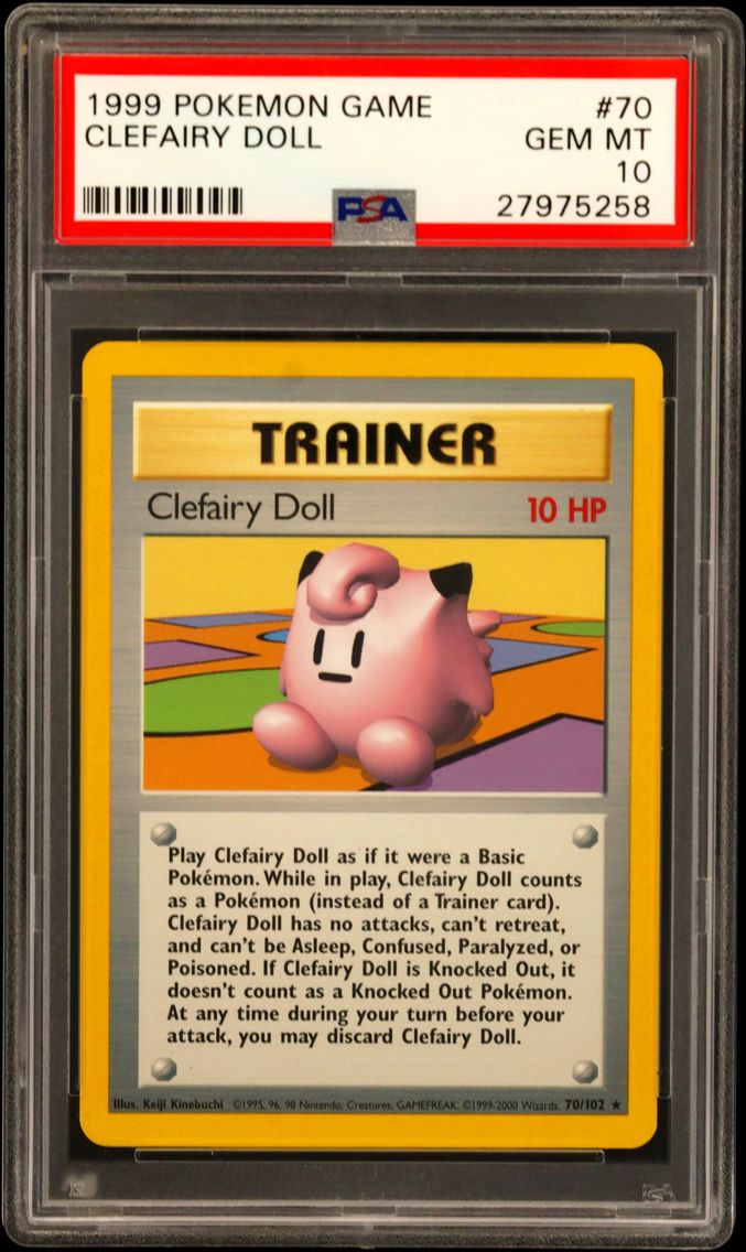 1999 #70 Clefairy Doll PSA 10 Game