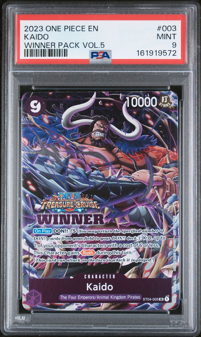 2023 #003 Kaido PSA 9 One Piece Promos