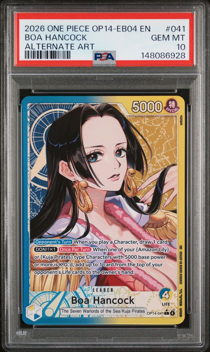 2026 #041 Boa Hancock PSA 10 One Piece OP14-EB04-the Azure Sea's Seven