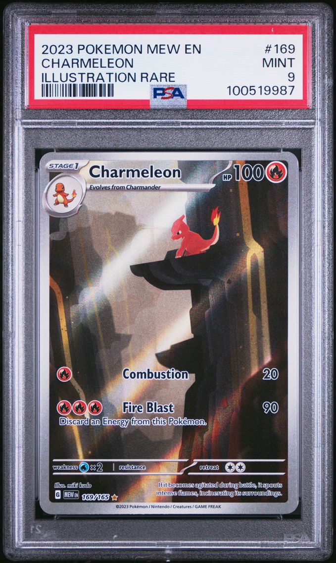 2023 #169 Charmeleon PSA 9 Mew EN-151