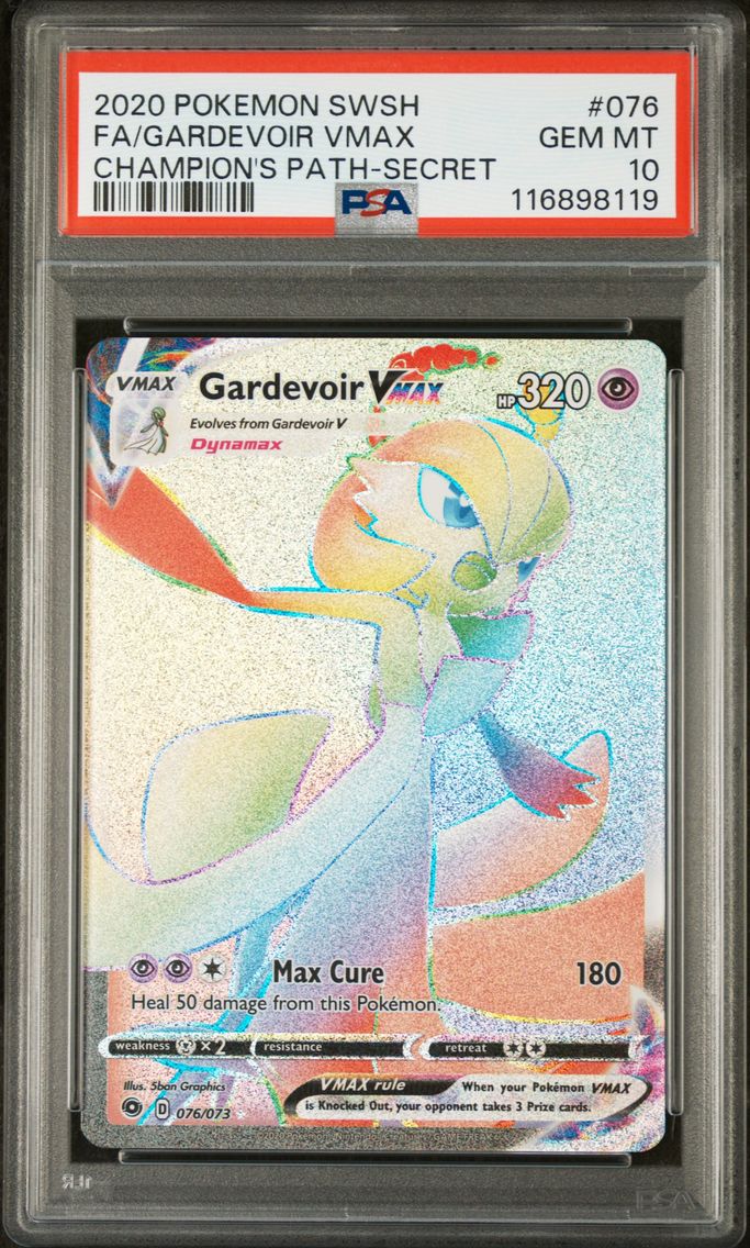2020 #076 Full Art/Gardevoir Vmax PSA 10 Sword & Shield Champion's Path