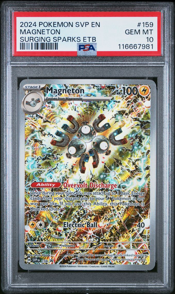 2024 #159 Magneton PSA 10 Svp EN-SV Black Star Promo Pokemon
