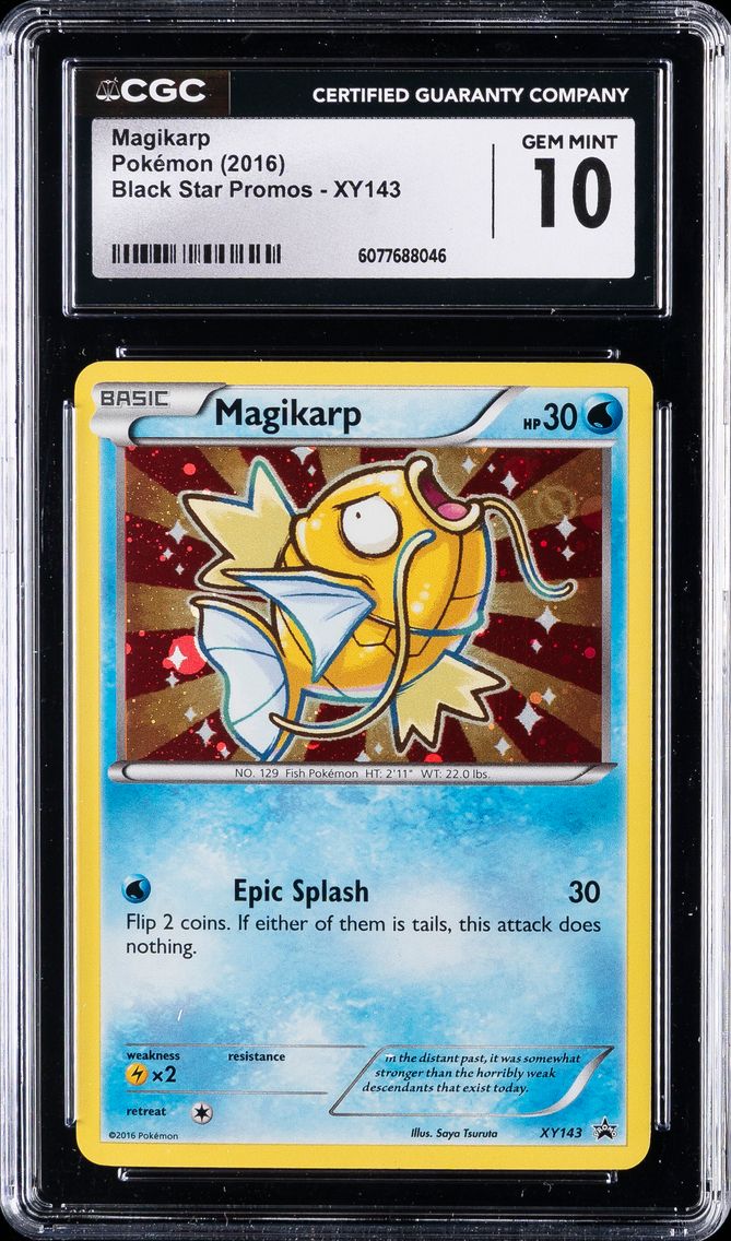 2016 #XY143 Magikarp-Holo CGC 10 XY Black Star Promo Pokemon