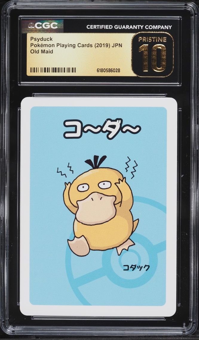 2019 Pokemon Japanese Playing Cards Old Maid Psyduck CGC 10 PRISTINE