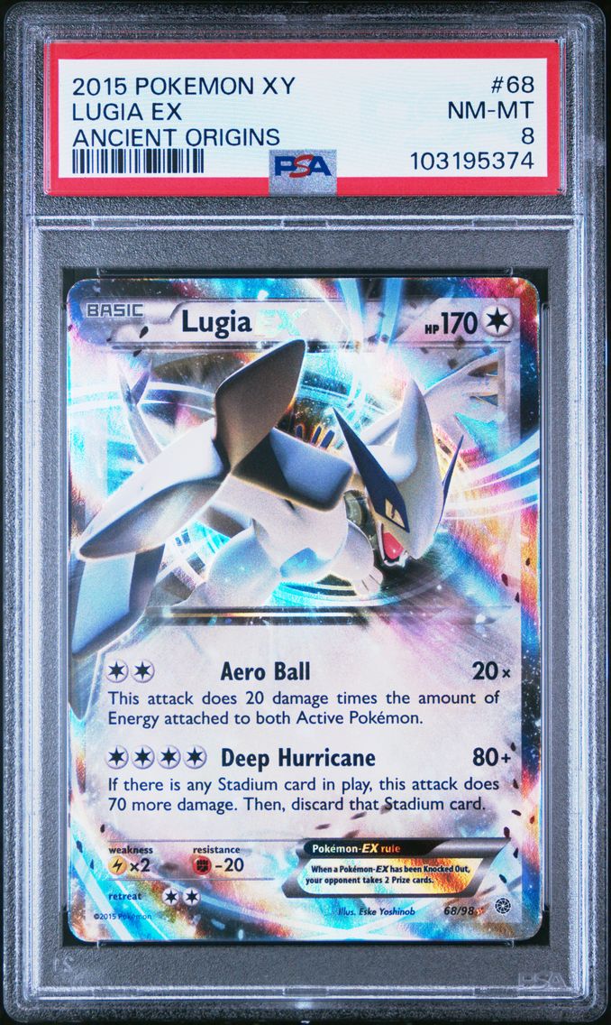 2015 #68 Lugia EX PSA 8 XY Ancient Origins