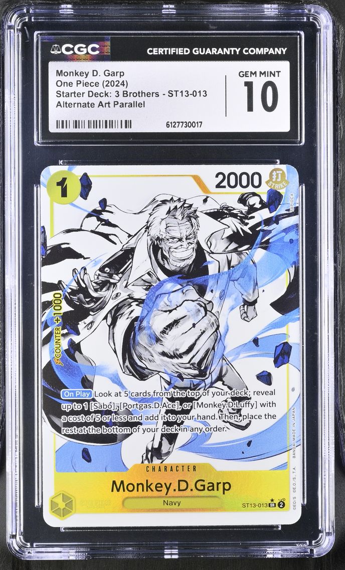 2024 #ST13-013 Monkey D. Garp CGC 10 Starter Deck: 3 Brothers (ST13) - English