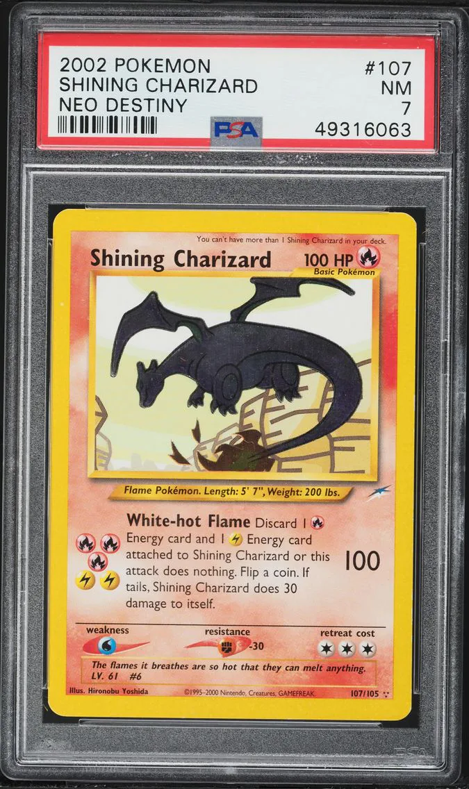 2002 #107 Shining Charizard PSA 7 Neo Destiny Pokemon