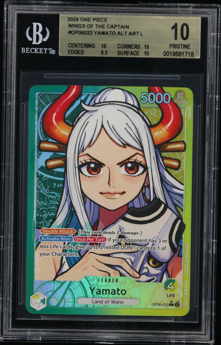 2024 #OP06022 Yamato ALT ART L BGS 10 One Piece Card Game Wings of the Captain