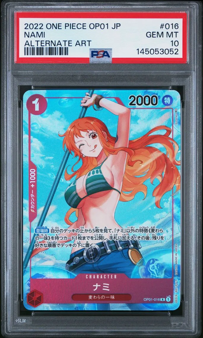 2022 #016 Nami PSA 10 Japanese OP01-Romance Dawn One Piece
