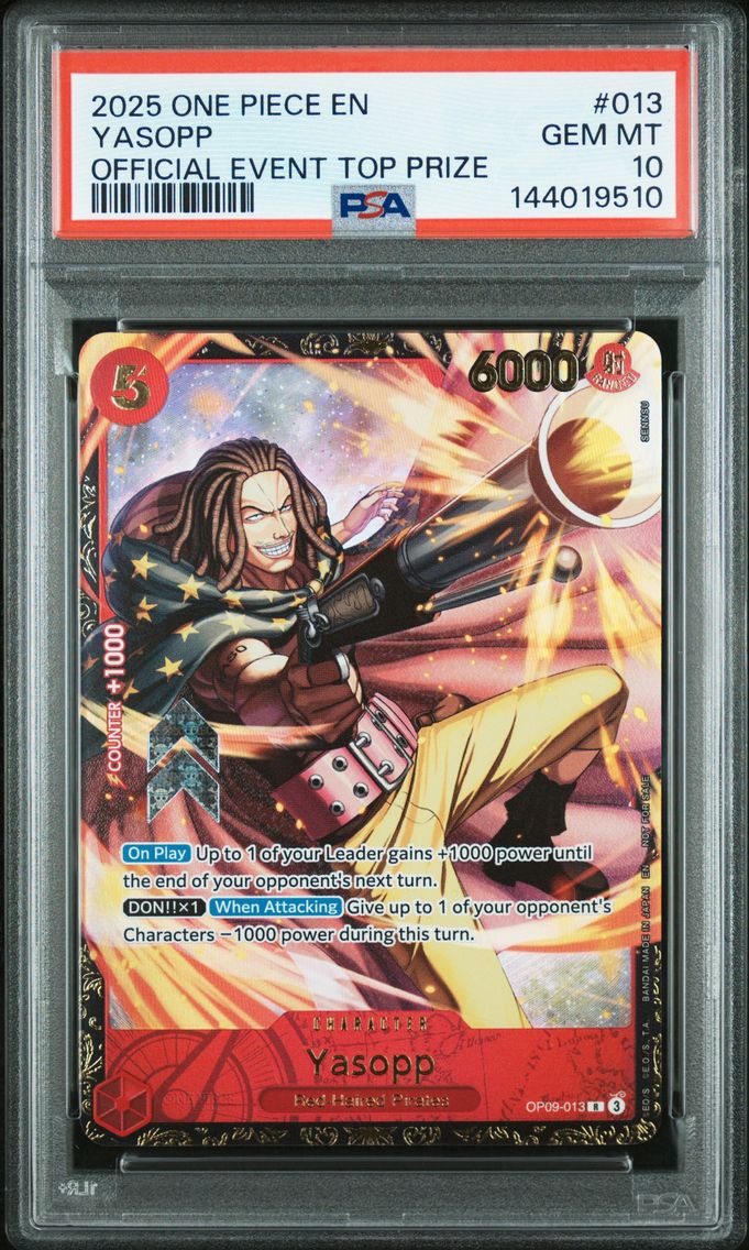 2025 #013 Yasopp PSA 10 One Piece Promos