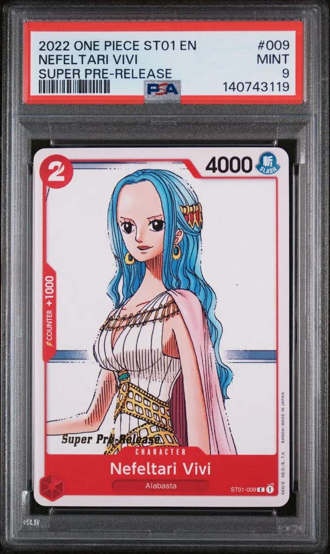 2022 #009 Nefeltari Vivi PSA 9 One Piece Starter Deck ST01-Straw Hat Crew