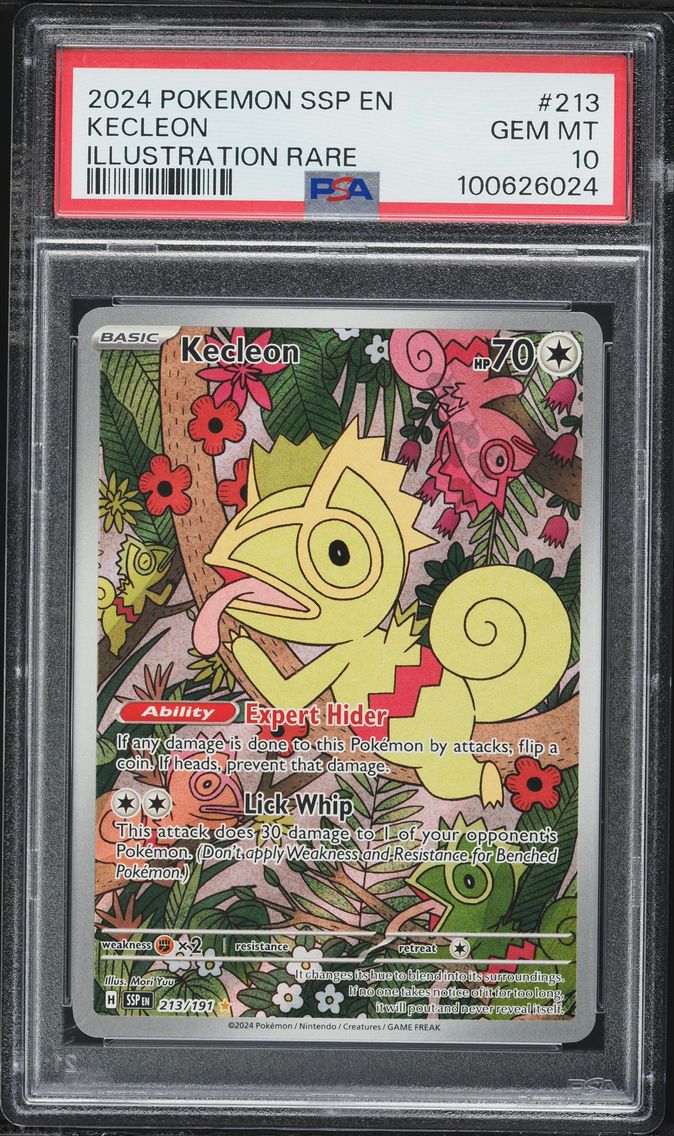 2024 #213 Kecleon PSA 10 Ssp EN-Surging Sparks Pokemon