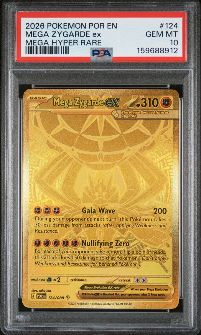 2026 #124 Mega Zygarde EX PSA 10