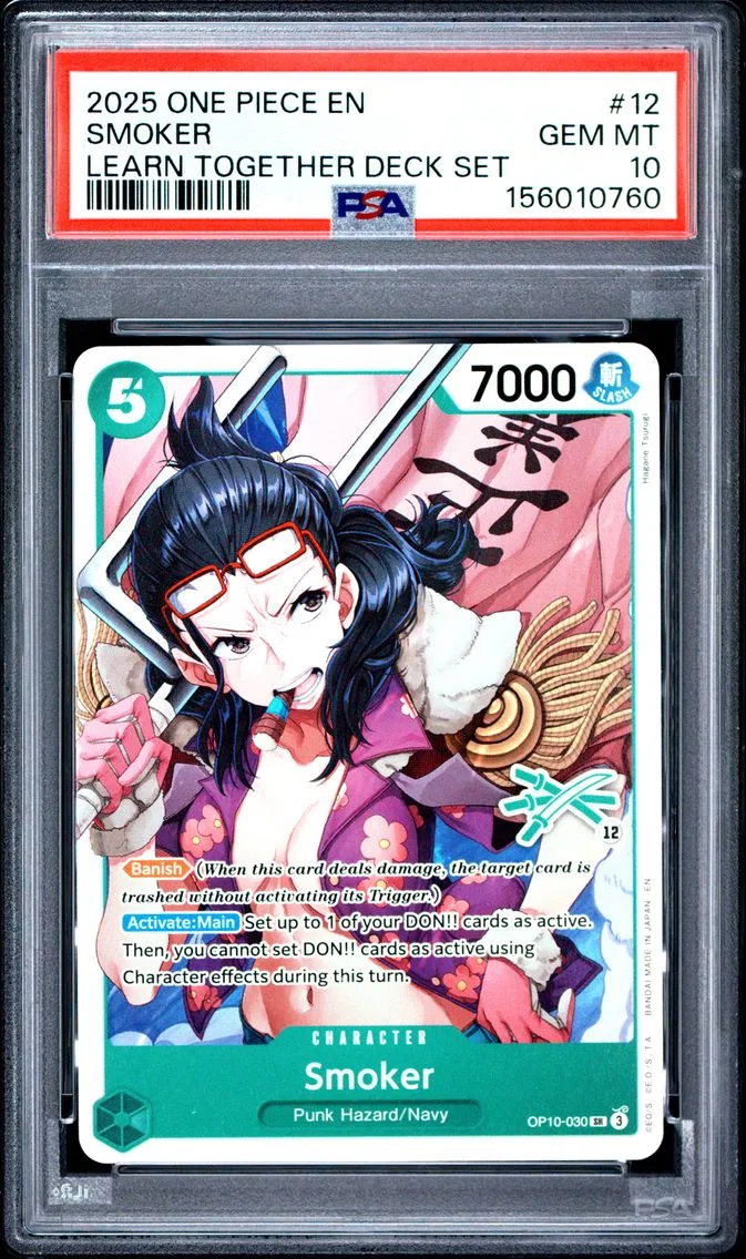 2025 #12 Smoker PSA 10 One Piece Learn Together Deck Set