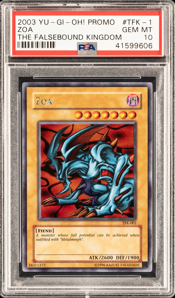 #001 ZOA 2003 YU-GI-OH! PROMO | THE FALSEBOUND KINGDOM PSA 10