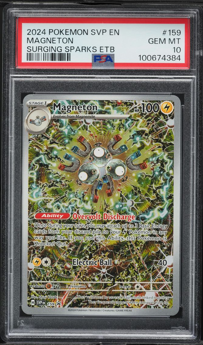 2024 #159 Magneton PSA 10 Svp EN-SV Black Star Promo Pokemon