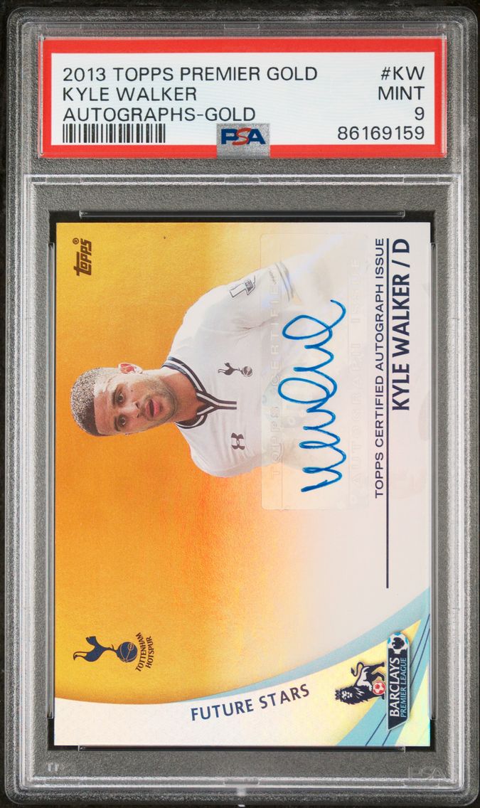 2013 #KW Kyle Walker PSA 9 Topps Premier Gold Autographs