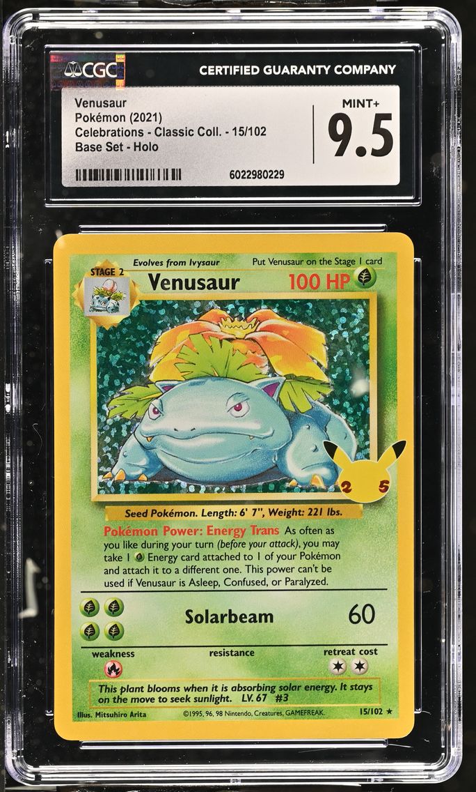 2021 #15 Venusaur CGC 9.5 Celebrations - Classic Collection - English