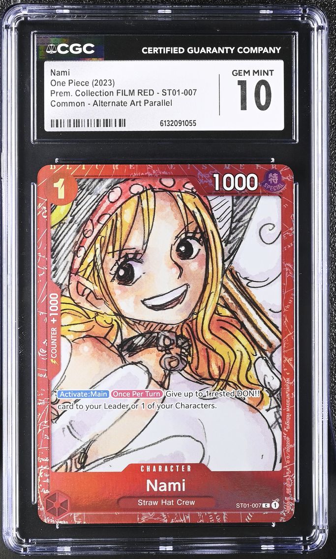 2023 #ST01-007 Nami CGC 10 Premium Collection FILM RED (Foil) - English