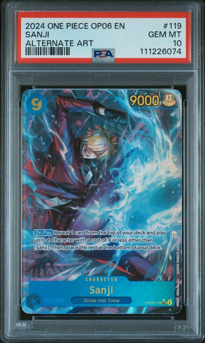 2024 #119 Sanji PSA 10 OP06-Wings of the Captain One Piece