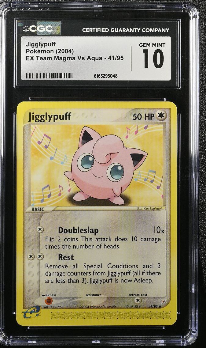 2004 #41 Jigglypuff CGC 10 EX Team Magma Vs Team Aqua - English