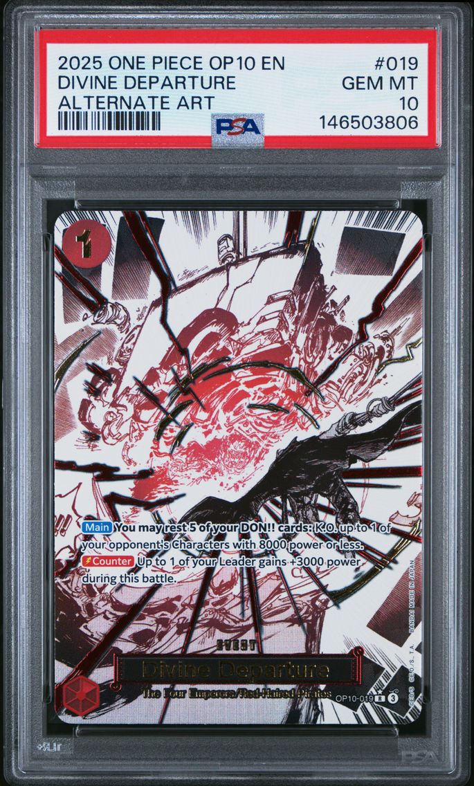 2025 #019 Divine Departure PSA 10 One Piece OP10-Royal Blood