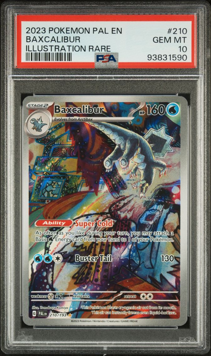 2023 #210 BAXCALIBUR PSA 10 POKEMON PAL EN-PALDEA EVOLVED | ILLUSTRATION RARE