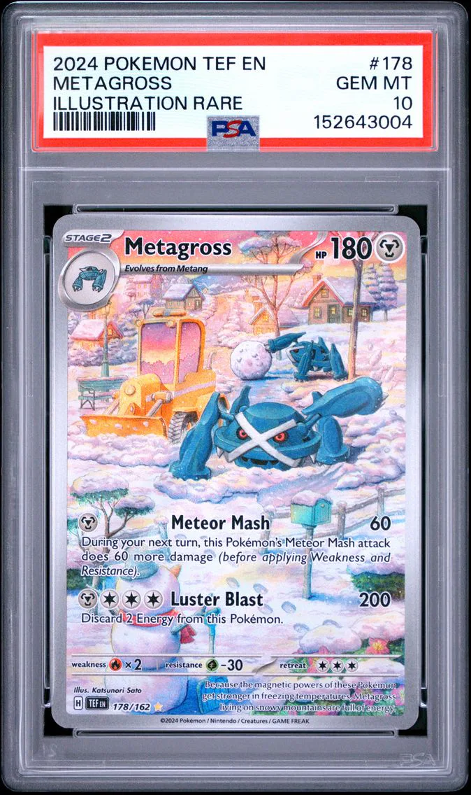 2024 #178 Metagross PSA 10 Tef EN-Temporal Forces