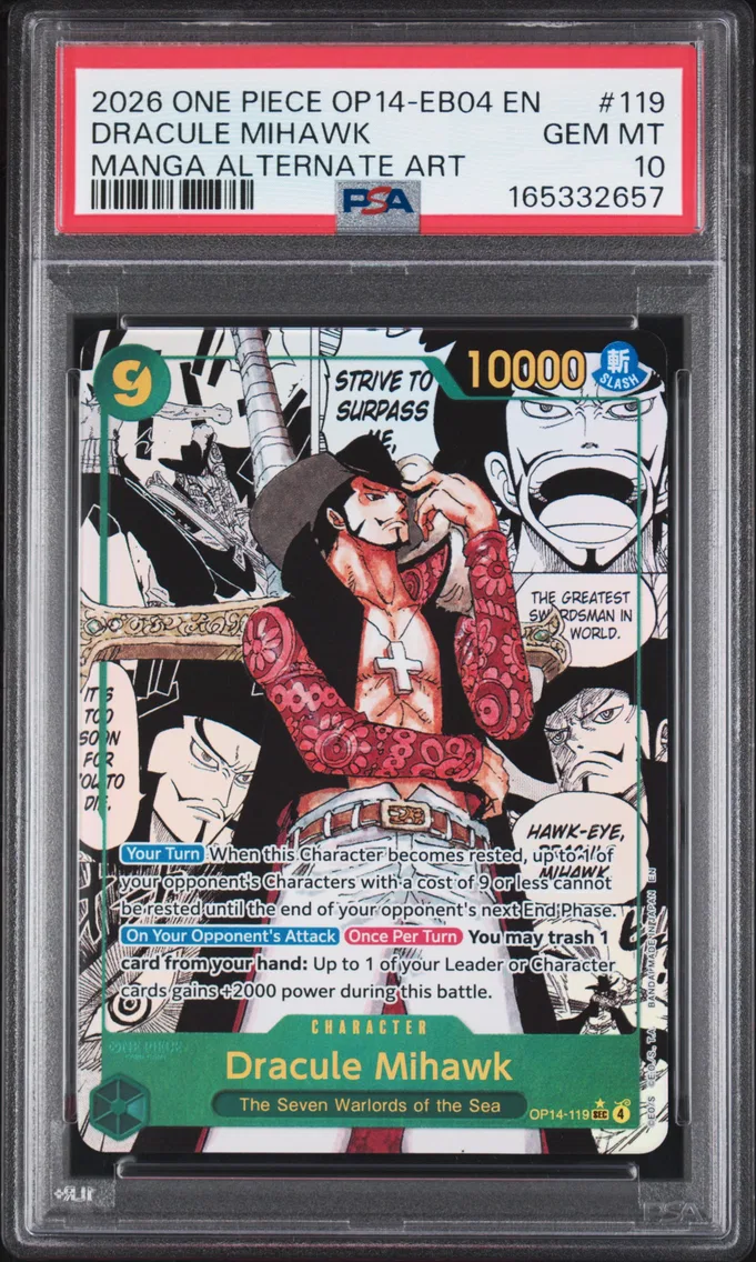 2026 #119 Dracule Mihawk PSA 10