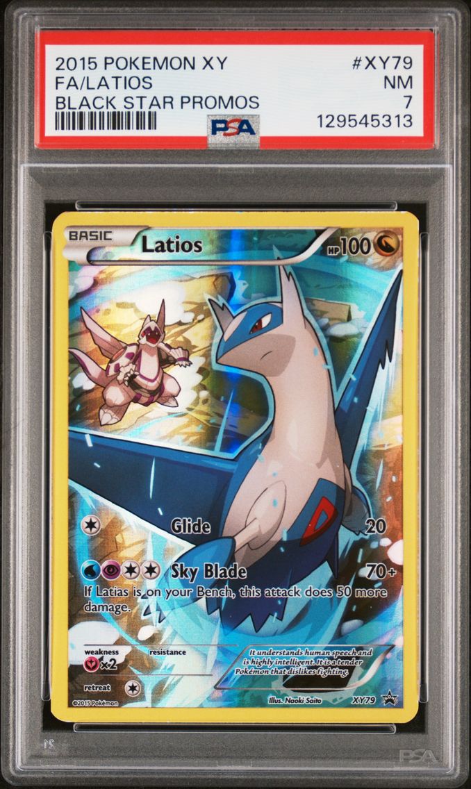 2015 #XY79 Full Art/Latios PSA 7 XY Black Star Promos Pokemon