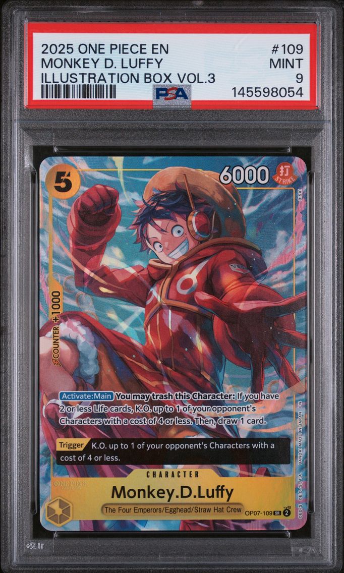 2025 #109 Monkey D. Luffy PSA 9 One Piece Promos