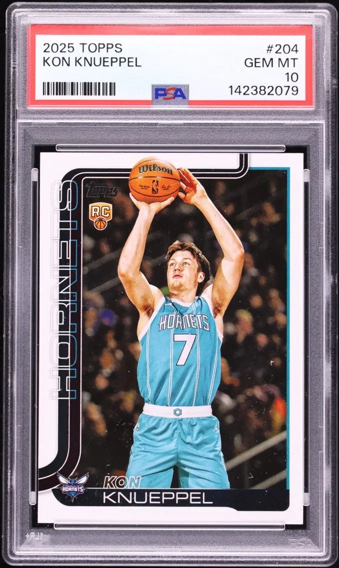 2025 #204 Kon Knueppel PSA 10 Topps Basketball ROOKIE