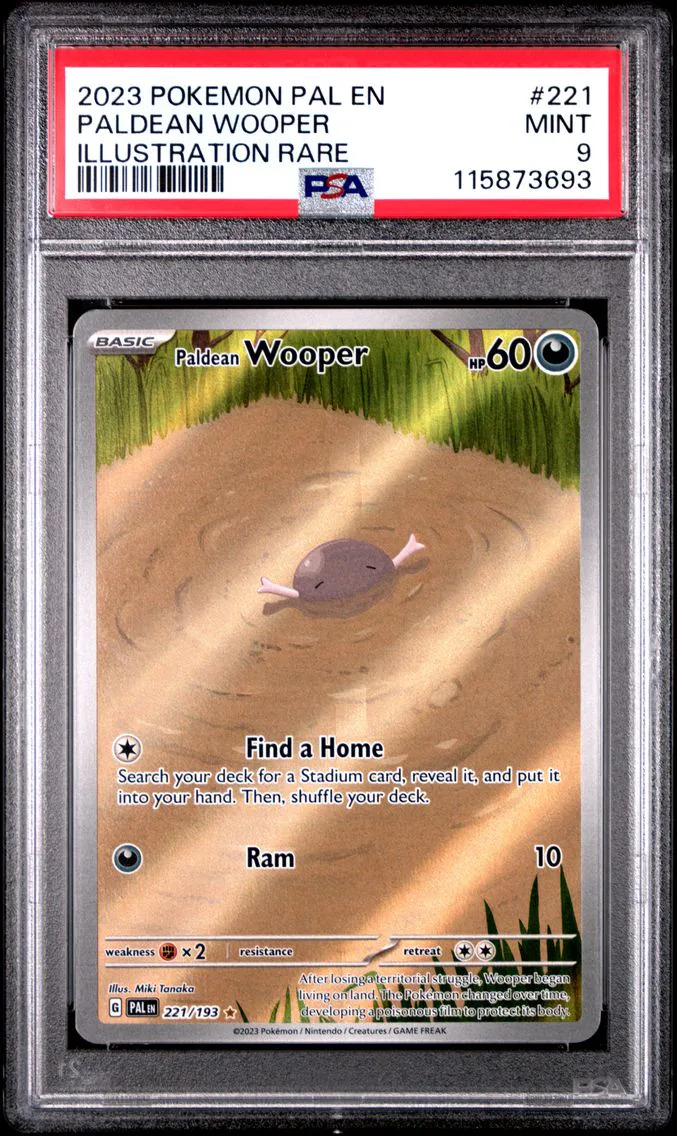 2023 #221 Paldean Wooper PSA 9 Pal EN-Paldea Evolved Pokemon