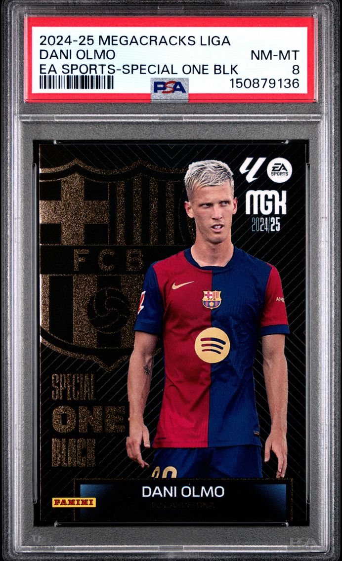 2024 #NA Dani Olmo PSA 8 Panini Megacracks Mgk Laliga EA Sports