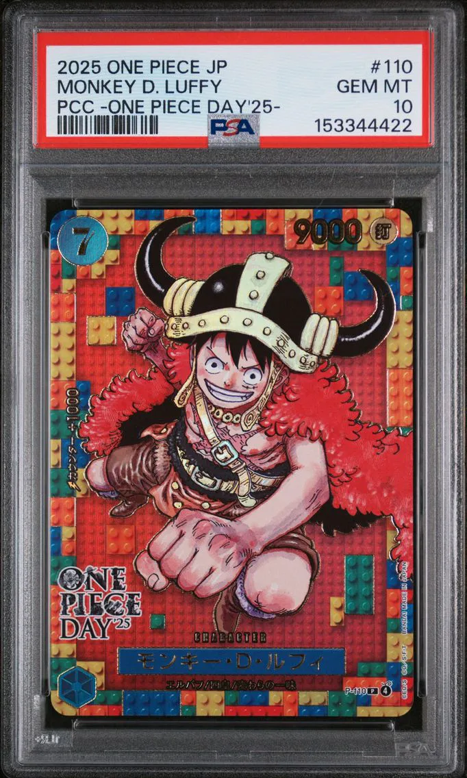 2025 #110 Monkey D. Luffy PSA 10 One Piece Japanese Premium Card Collection -One Piece Day'25-