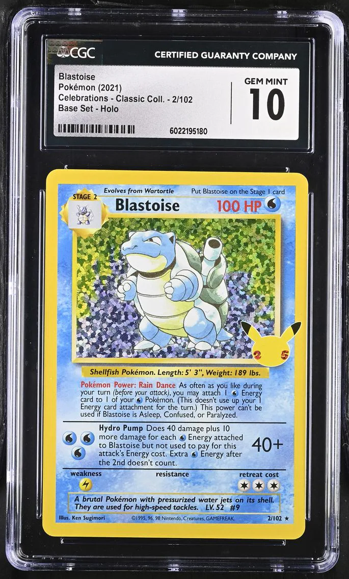 2021 #2 Blastoise CGC 10 Celebrations - Classic Collection - English