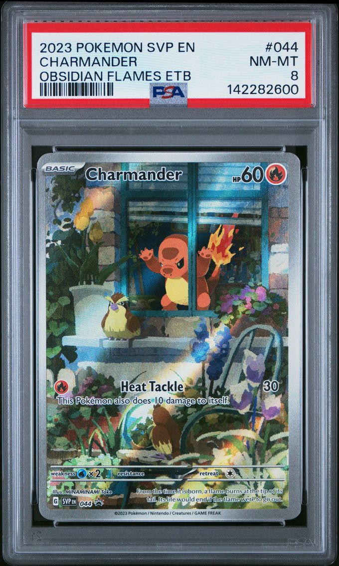 2023 #044 Charmander PSA 8 Svp EN-SV Black Star Promo Pokemon
