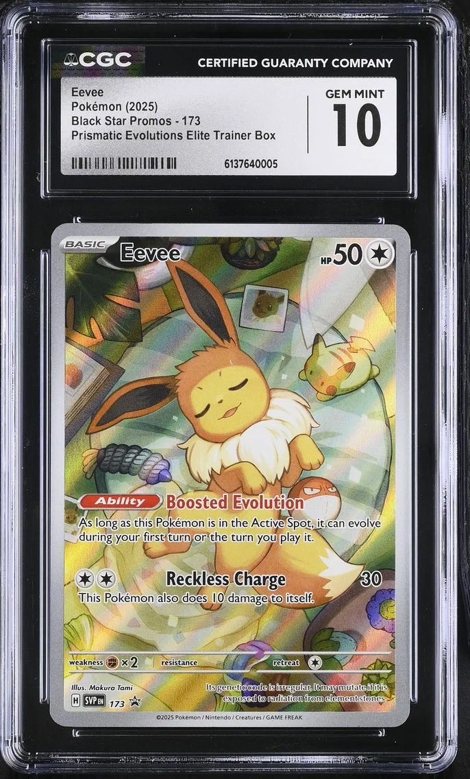 2025 #173 Eevee CGC 10 Black Star Promos - Scarlet & Violet SVP EN - English