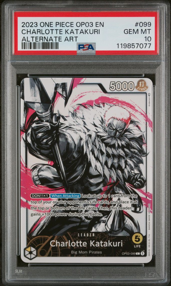 2023 #099 Charlotte Katakuri PSA 10 One Piece OP03-Pillars of Strength